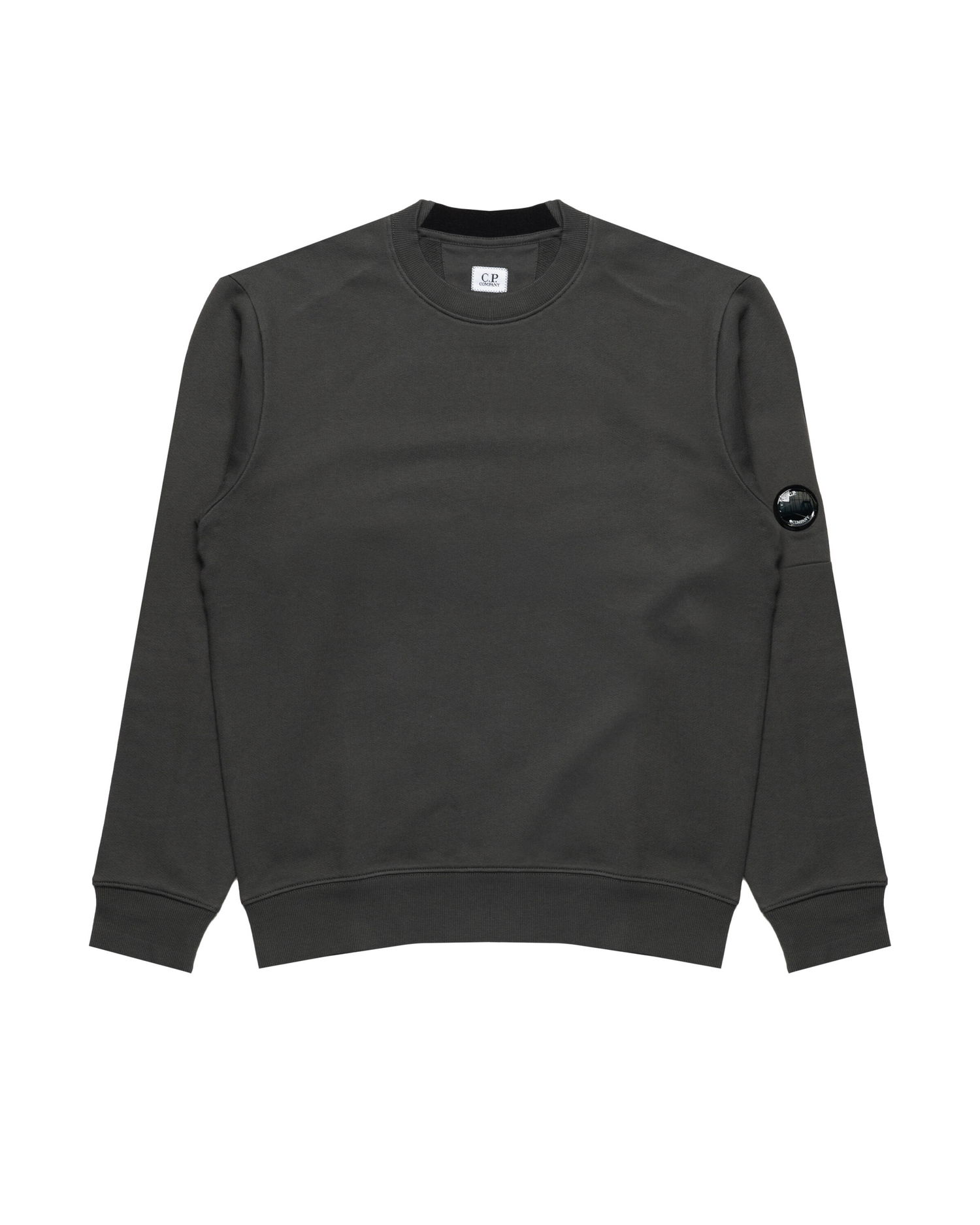 Sweatshirt C.P. Company Diagonal Raised Fleece Crewneck Lens Sweatshirt Grå | 19CMSS713A005086W-978, 0