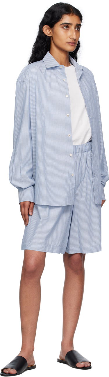 Skjorte Baserange Baserange Claude Striped Shirt Blå | TSCL-PO-AU25, 3