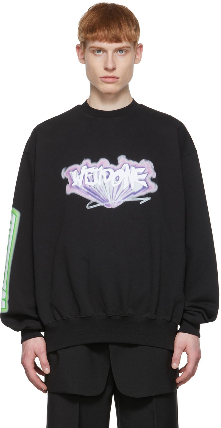 Sweatshirt We11done Sweatshirt Sort | WD-TS1-22-684-U-BK