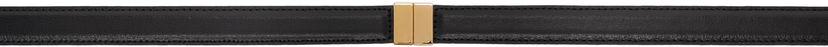 Bælter TOTEME TOTEME Slide Clasp Belt Sort | 251-WAM0033-LE0025