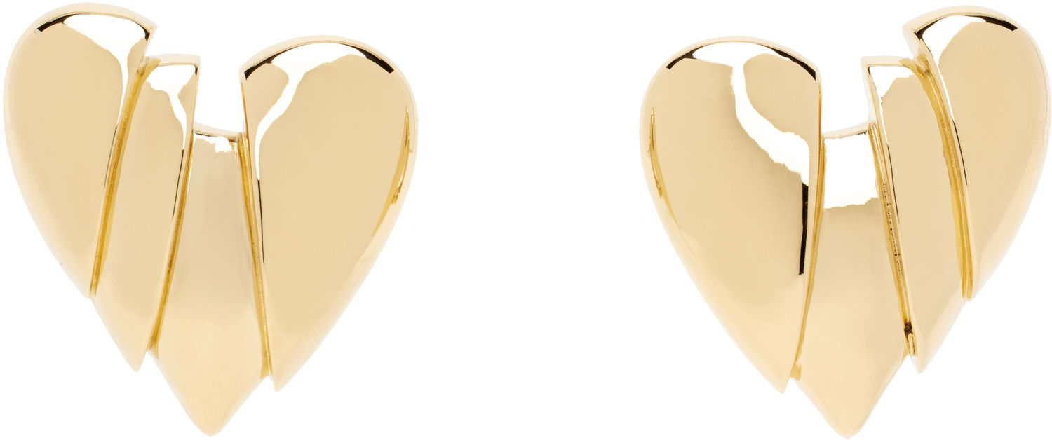 Øreringe Amina Muaddi Muaddi Heartbreaker Earrings Metalisk | HEARTBREAKER EARRING, 0