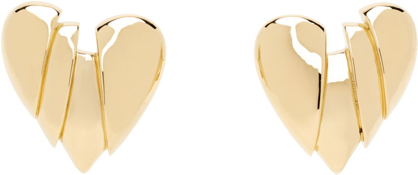 Øreringe Amina Muaddi Muaddi Heartbreaker Earrings Metalisk | HEARTBREAKER EARRING