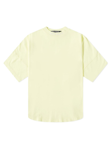 T-shirt Palm Angels Garment Dyed Oversized Mock Neck Tee Gul | PMAA002S22JER0066565