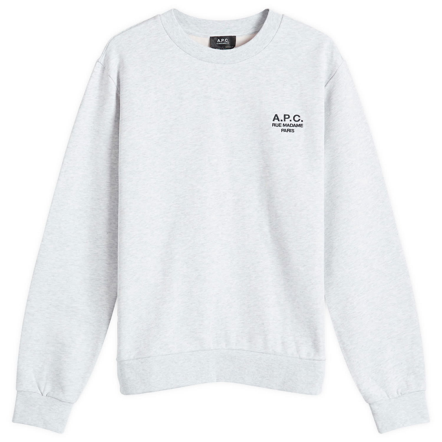 Sweatshirt A.P.C. Rue Madame Logo Crew Sweat Hvid | COHBV-M27913-TPN, 0
