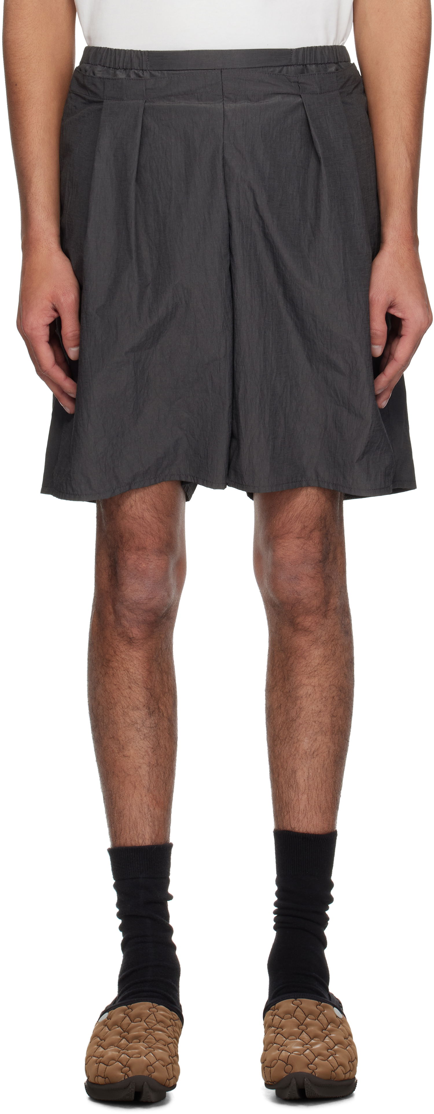 Shorts ADER ERROR ADER error 0202 Pleated Shorts Grå | BO01SSBT0202DR, 0