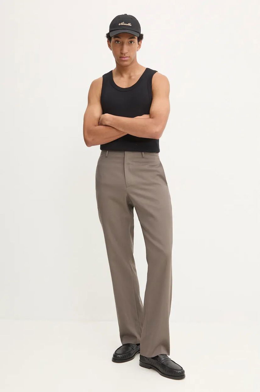 Tanktop Nanushka Wool Dress Pants Sort | NM24PFPA02093