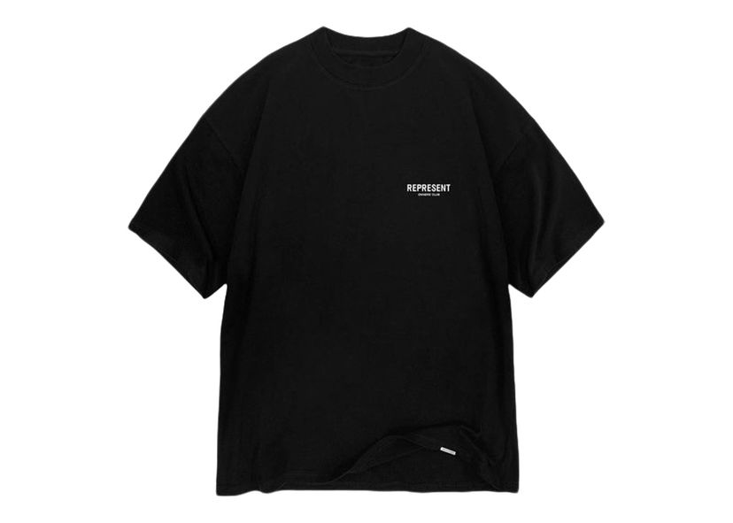 T-shirt Represent Clo Represent Owner's Club T-Shirt Black Sort | M05149-01/OCM409-01