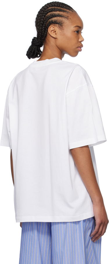 T-shirt Marni Marni Pop Fields Logo T-Shirt Hvid | THJET49P15 USCX50, 2