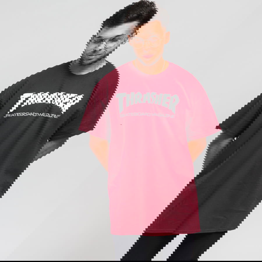 T-shirt Thrasher Skate Mag Bourgogne | 017832, 0