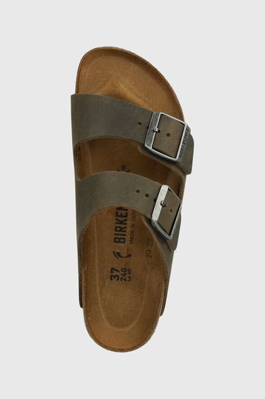 Sneakers og sko Birkenstock Arizona in Faded Khaki Oiled Leather, Size UK 2.5 | END. Clothing Brun | 1027039, 3