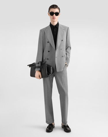 Bukser Dolce & Gabbana Dolce & Gabbana Tailored Wool Houndstooth Pants Grå | GP0B8TFQ2OIS0984, 1