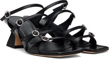 Kjole Aeyde Aeyde Eanna Nappa Leather Heeled Sandals Sort | A11-HS-ARCS55TB151-SS25-800-007, 3