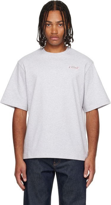 T-shirt Casablanca 'Casablanca' Logo Patch T-shirt Grå | M-AW25-JTS-044-02, 0