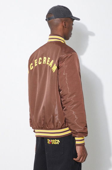 Bomberjakke BBC IceCream ICECREAM Satin Bomber Jacket Brun | IC24107, 2