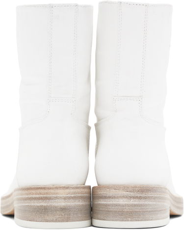 Tøj Ann Demeulemeester Ann Demeulemeester Billie Canvas Boots Hvid | 2201-W-R11-195-001, 1