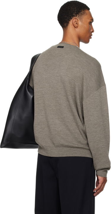 Sweater Fear of God Fear of God ESSENTIALS Merino Long Sleeve Crewneck Sweater Grå | 192SP256493F, 2