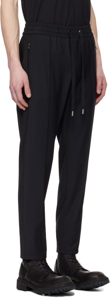 Joggingbukser Dolce & Gabbana Dolce&Gabbana Tela Lana Track Pants Sort | GYACETFURK8, 1
