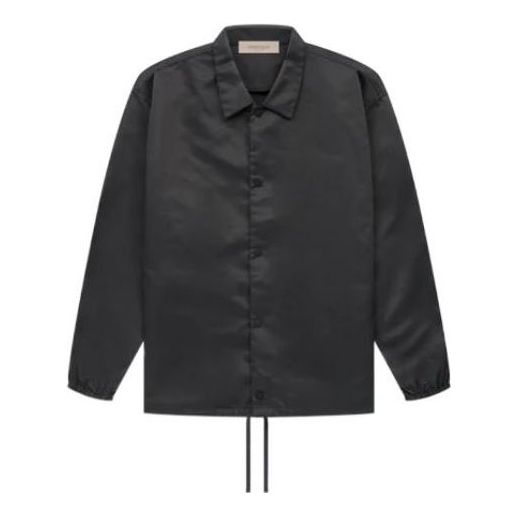 Vindjakke Fear of God Essentials Coaches Jacket Sort | FOG-SS22-132