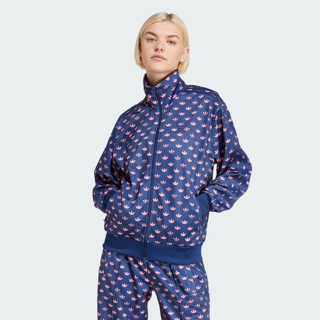Træningsdragt adidas Performance Adidas Originals Monogram Firebird Track Jacket Mørkeblå | IY0325, 0