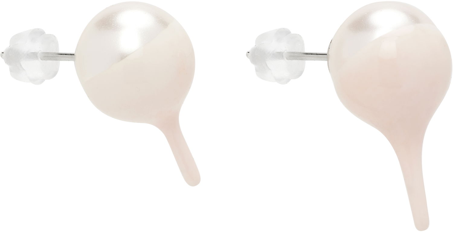 Øreringe Ottolinger Dipped Pearl Stud Earrings Lyserød | 125-902525-02, 1