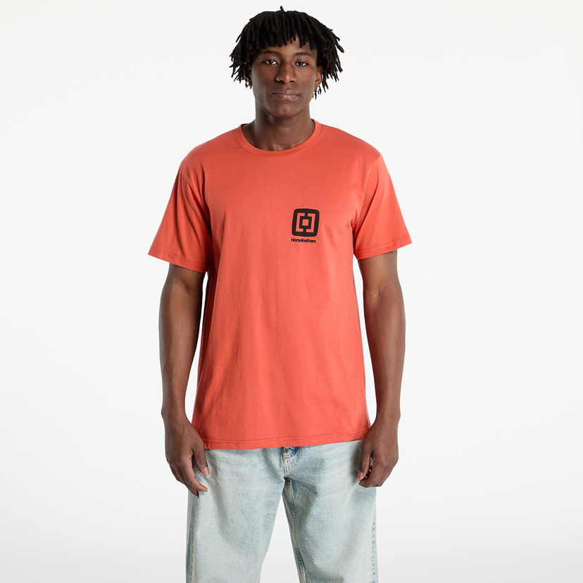 T-shirt Horsefeathers Horsefeathers Mini Logo T-Shirt Orange | SM1350C