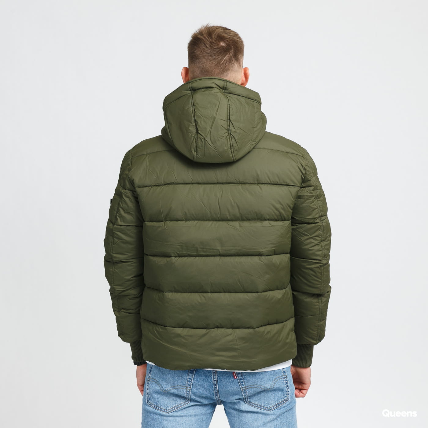 Puffer jakke Alpha Industries Hooded Puffer Alpha FD Grøn | 118113 257, 1