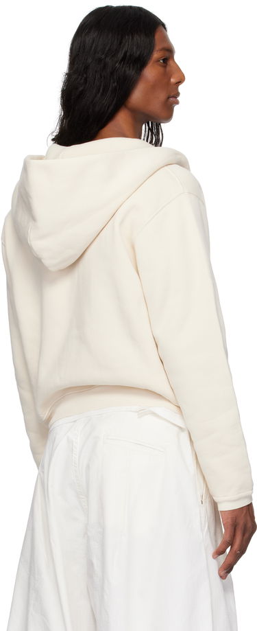Sweatshirt ERL ERL Varsity Zip-Up Hoodie Hvid | ERL10T023, 2