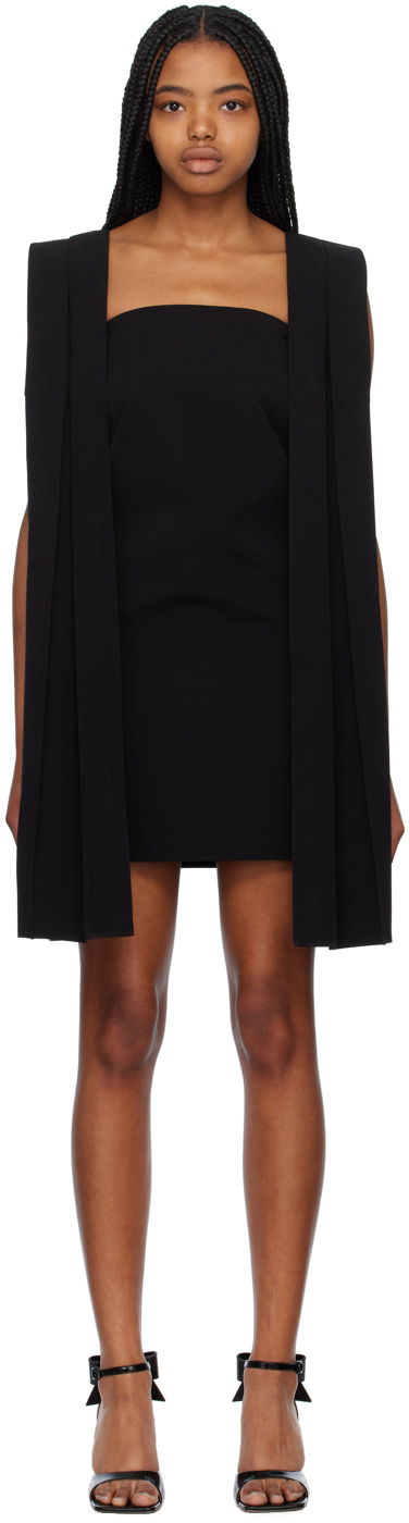 Kjole We11done Pleated Minidress Sort | WD-OP1-23-011-W-BK