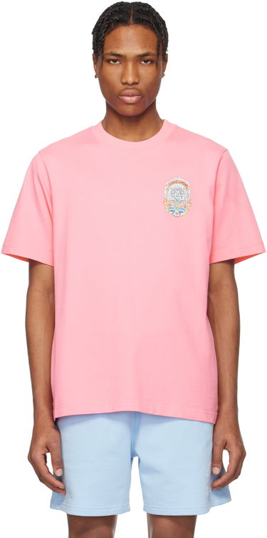 T-shirt Casablanca Casablanca Casa Way Skate T-Shirt Lyserød | MS25-JTS-001-07, 0