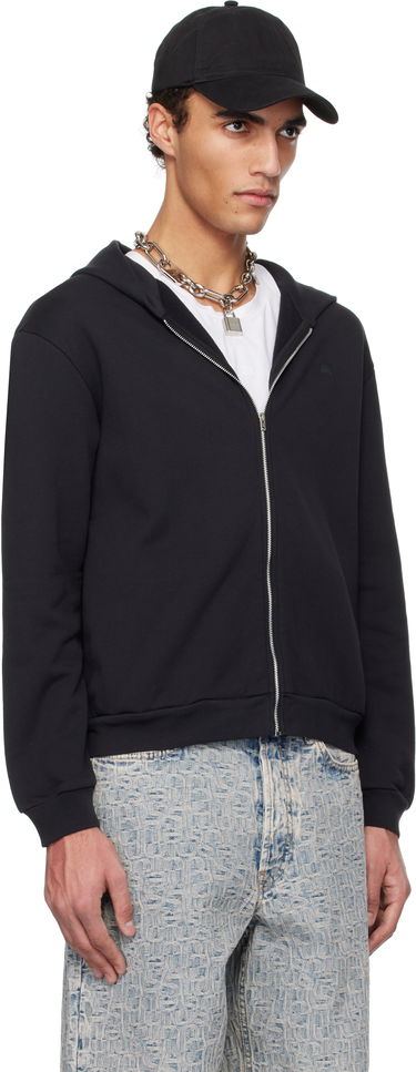 Sweatshirt Acne Studios Acne Studios Zip-Up Hoodie Mørkeblå | CI0185-, 4