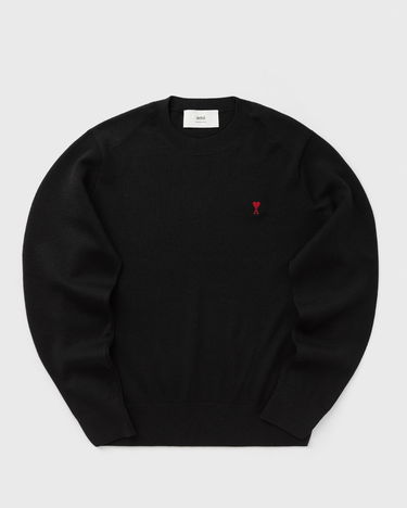 Sweater AMI AMI De Coeur Crewneck Sweater Sort | HKS826.001-009, 0