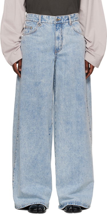 Jeans We11done We11done Oversized Low-Rise Jeans Blå | WD-DP2-25-337-W-SK, 0