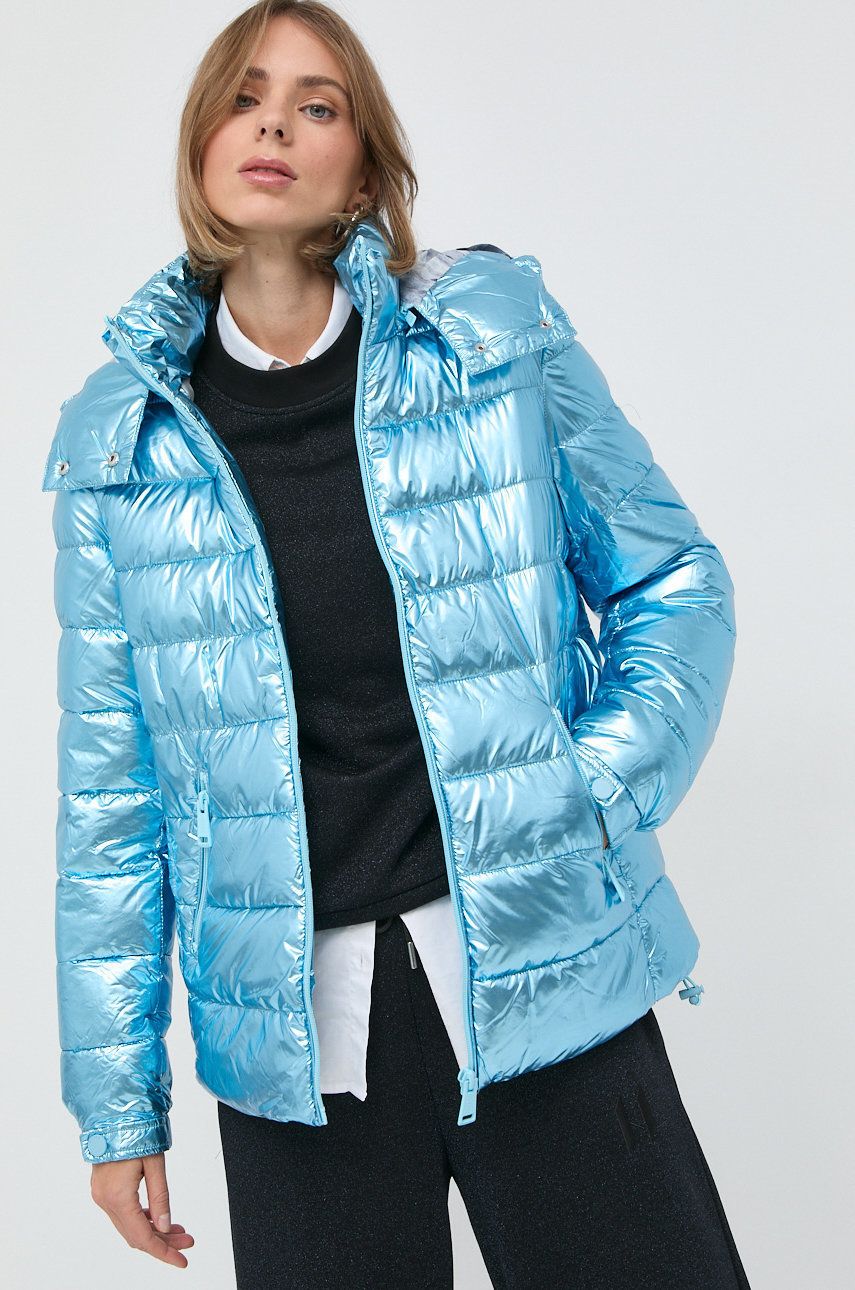 Jakke GUESS Winter Jacket Blå | W2BL26.WEWC0, 0