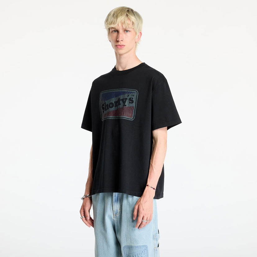 T-shirt Pleasures Box Logo Heavyweight T-Shirt Black Sort | P24F002 BLACK