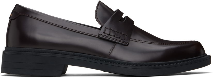 Sneakers og sko BOSS BOSS Leather Penny Loafers Brun | 50536172
