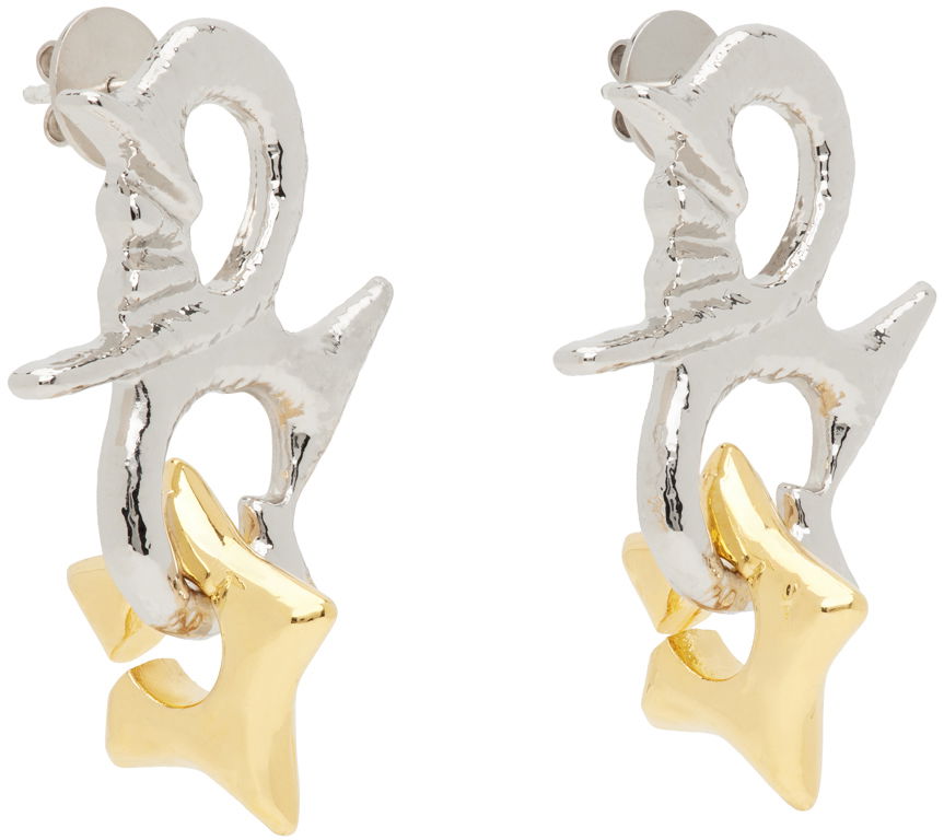 Øreringe Chopova Lowena Chopova Lowena Entwined Star Drop Earrings Metalisk | 6439, 1