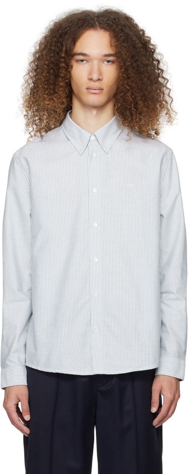 Skjorte A.P.C. Greg Shirt Turkis | COGUH-H12499, 0