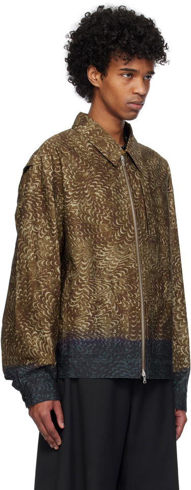 Bomberjakke Dries Van Noten Dries Van Noten Printed Cotton Jacket Flerfarvet | 251-020520-1531, 4