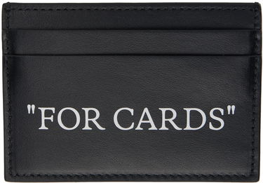Tegnebog Off-White Black Quote Bookish Card Holder Sort | OMND067C99LEA0011001, 0