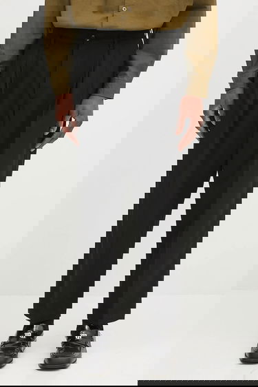 Bukser Neighborhood NEIGHBORHOOD Two Tuck Pants Sort | 242SPNH.PTM07, 0