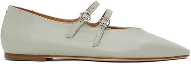 Skopleje Aeyde Aeyde Franny Double Buckle Ballerina Flats Grøn | A11-FL-VALS08FL148-SS25-1017-007, 0
