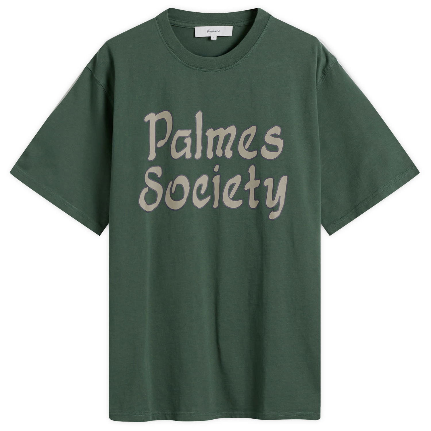 T-shirt Palmes Palmes Society T-Shirt, Size Small Grøn | P10-0040-777, 1