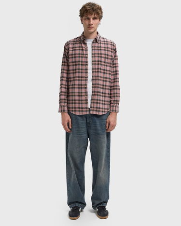 Skjorte Portuguese Flannel Plaid Flannel Shirt Lyserød | AW25.020.ROSE-YELLOW-BLACK-BLUE, 2