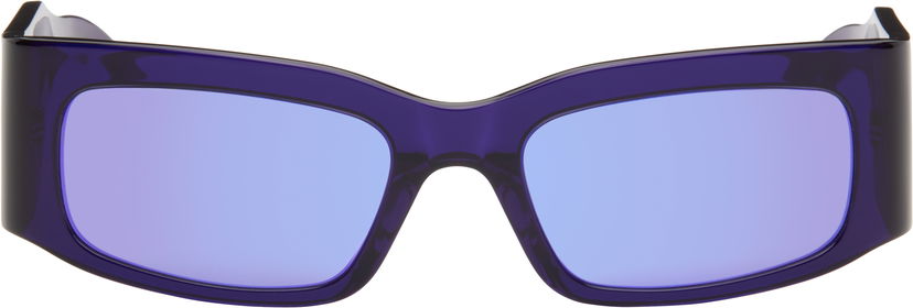 Solbriller Balenciaga Paper Oversized Sunglasses Lilla | BB0328S-005