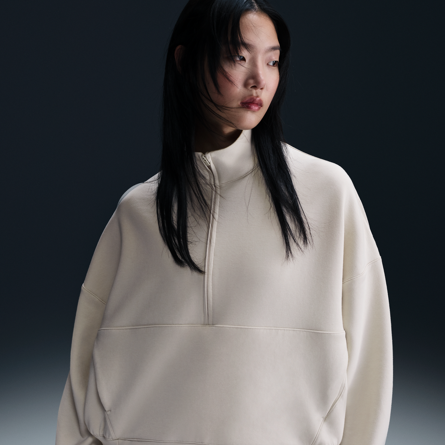 Sweater Nike Nike 24.7 Impossibly Soft Dri-FIT Relaxed Half-Zip Top Hvid | HQ8188-104, 0