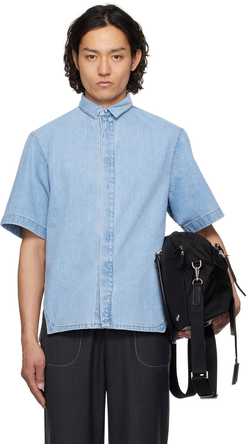 Skjorte ADER ERROR ADER error Half Sleeve Shirt Blå | BO01SSSH0202LB