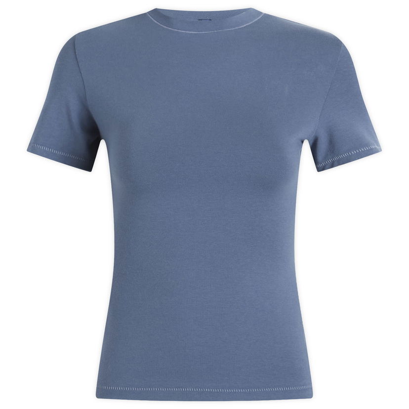 T-shirt SKIMS Cotton Jersey T-Shirt, Size Large Blå | AP-TSH-0638-HRB