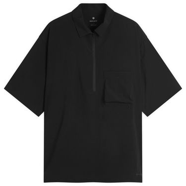 Skjorte Snow Peak Breathable Quick Dry Polo Shirt, Size Large Sort | SH-25SU001-BK, 0