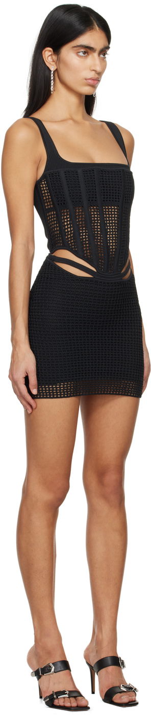 Kjole Dion Lee Cutout Detail Mini Dress Beige | A7769PS24, 4