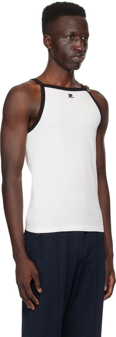 Tanktop Courrèges Courrèges Buckle Detail Tank Hvid | 124JDE068JS0070, 1